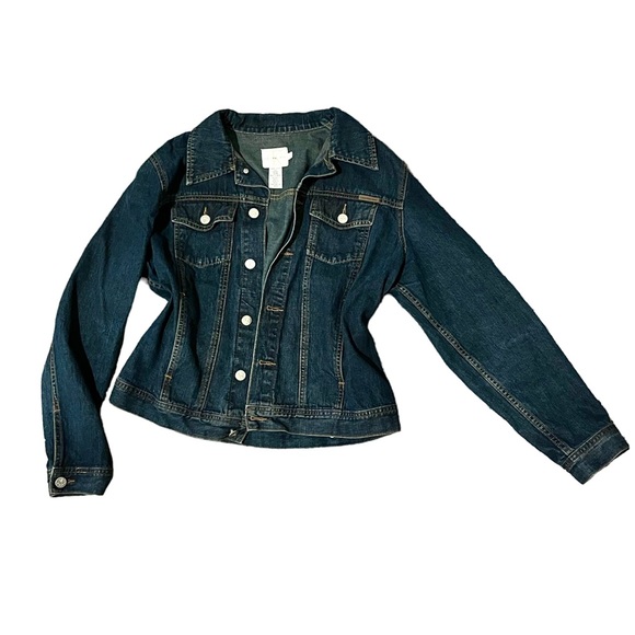 HP🎉 Calvin Klein Jeans Denim Long Sleeve Point Collar Trucker Jacket - Picture 4 of 6